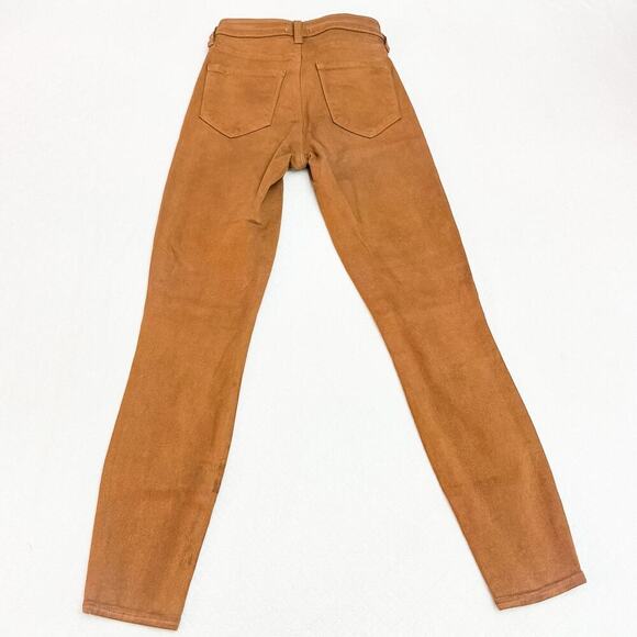 L'Agence Margot Skinny High Rise Java Coated Denim Jeans Size 24 - Picture 3 of 8